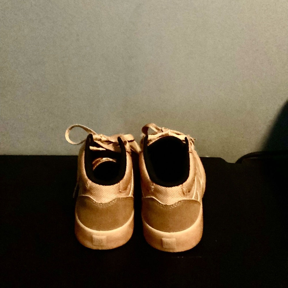 Tan Low-Top Sneakers with Suede Upper - Picture 5 of 6